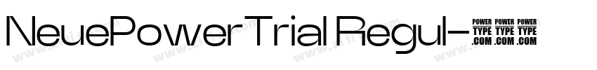 NeuePowerTrial Regul字体转换